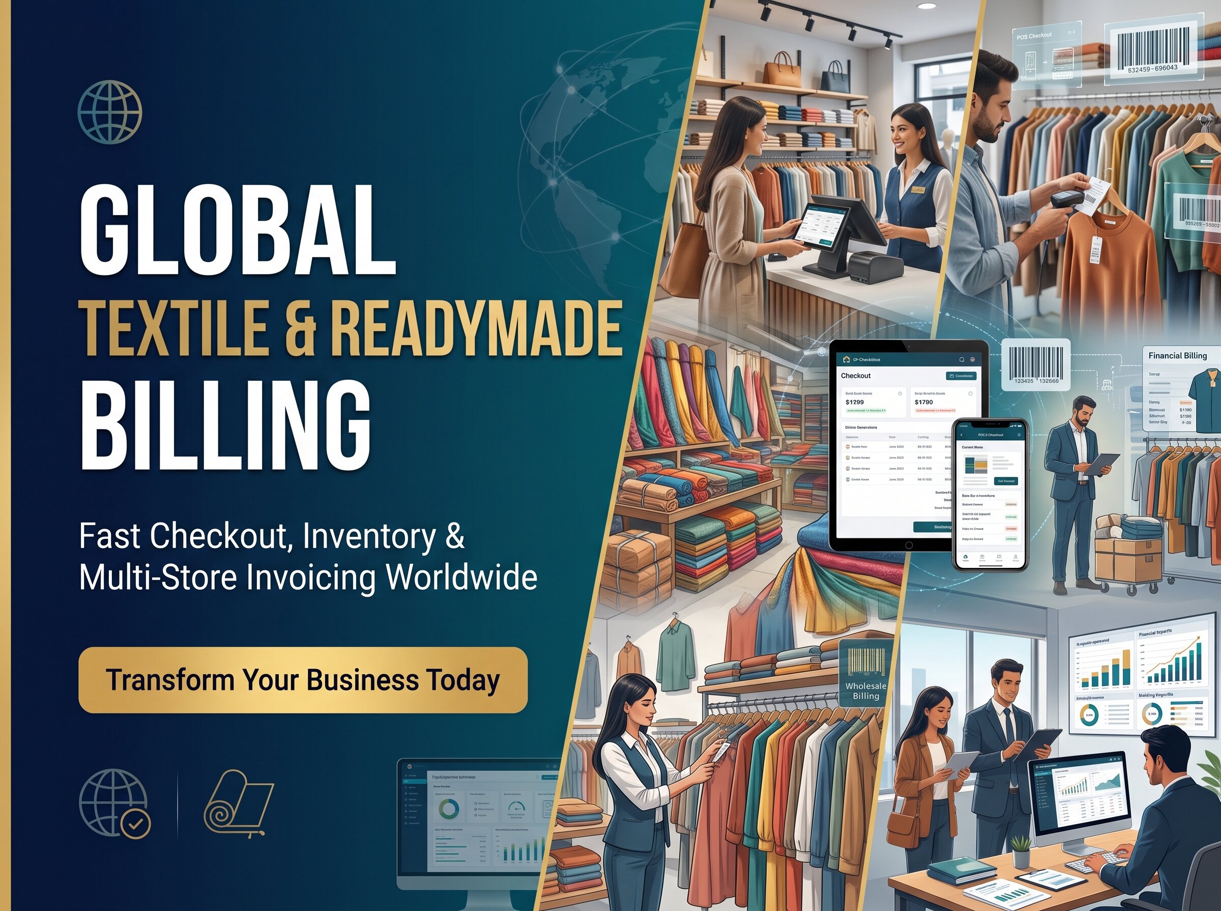 Textile & Readymade Showroom Management Software